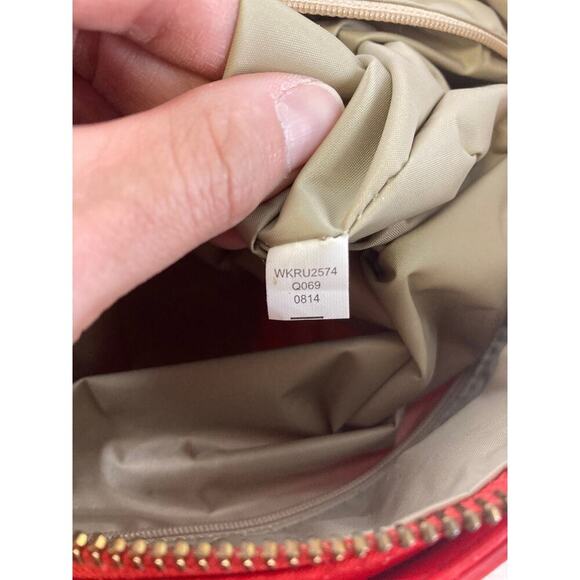 KATE SPADE LARGE ORANGE DIAPER BAG WITH CHANGING PAD (ASIS) - Picture 14 of 16